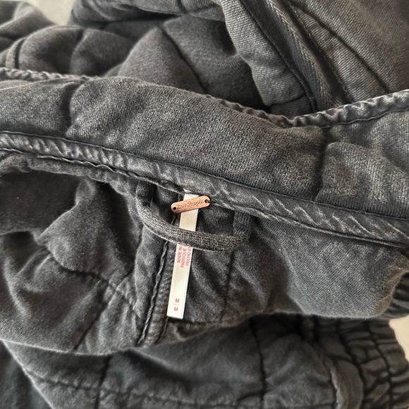 Free People Dolman Quilted Knit Jacket grey medium - Picture 3 of 5